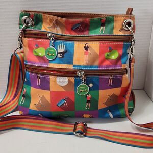 Sydney Love Sport Golf Crossbody Bag Championship Round Multi-Color Ripstop